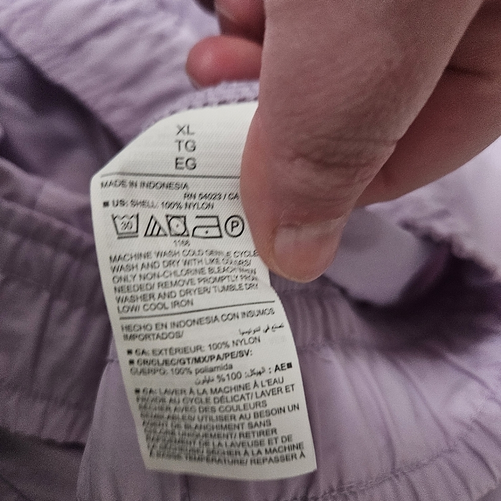 Old Navy NWT Ankle-Zip Cargo Joggers Womens Lavender Quick Dry Nylon! - Picture 5 of 9